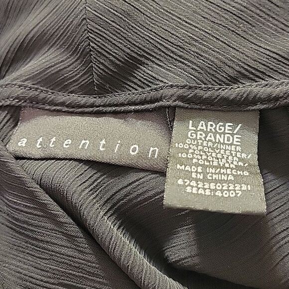 BRAND NEW ATTENTION THROUGH SHEER MESH BOWKNOT BLOUSE - Picture 11 of 12